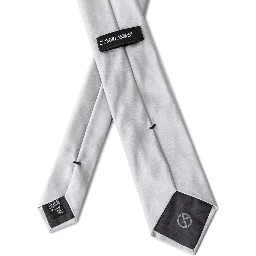 Silver Silk Tie