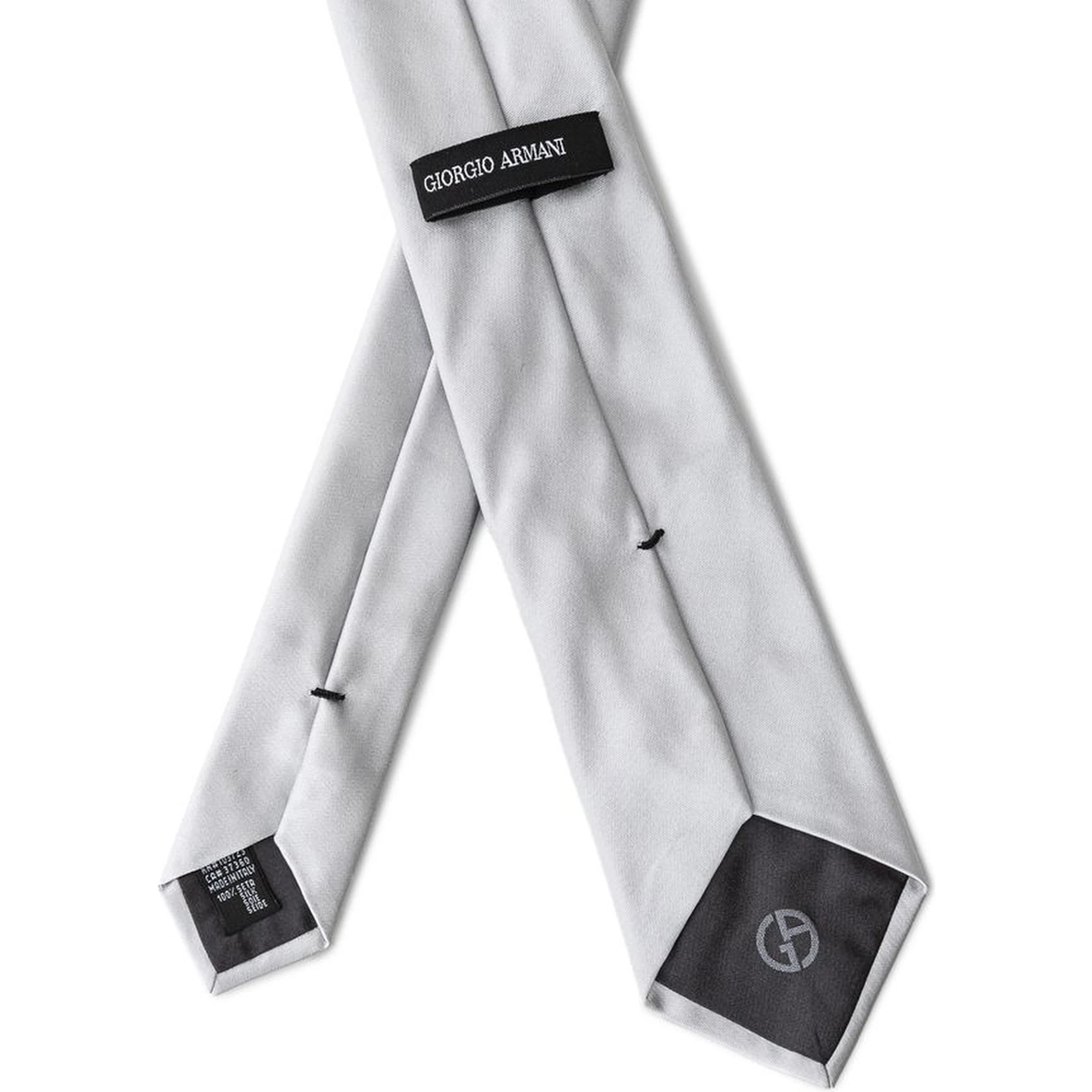 Silver Silk Tie