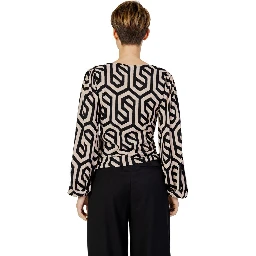 Beige Polyester Blouse