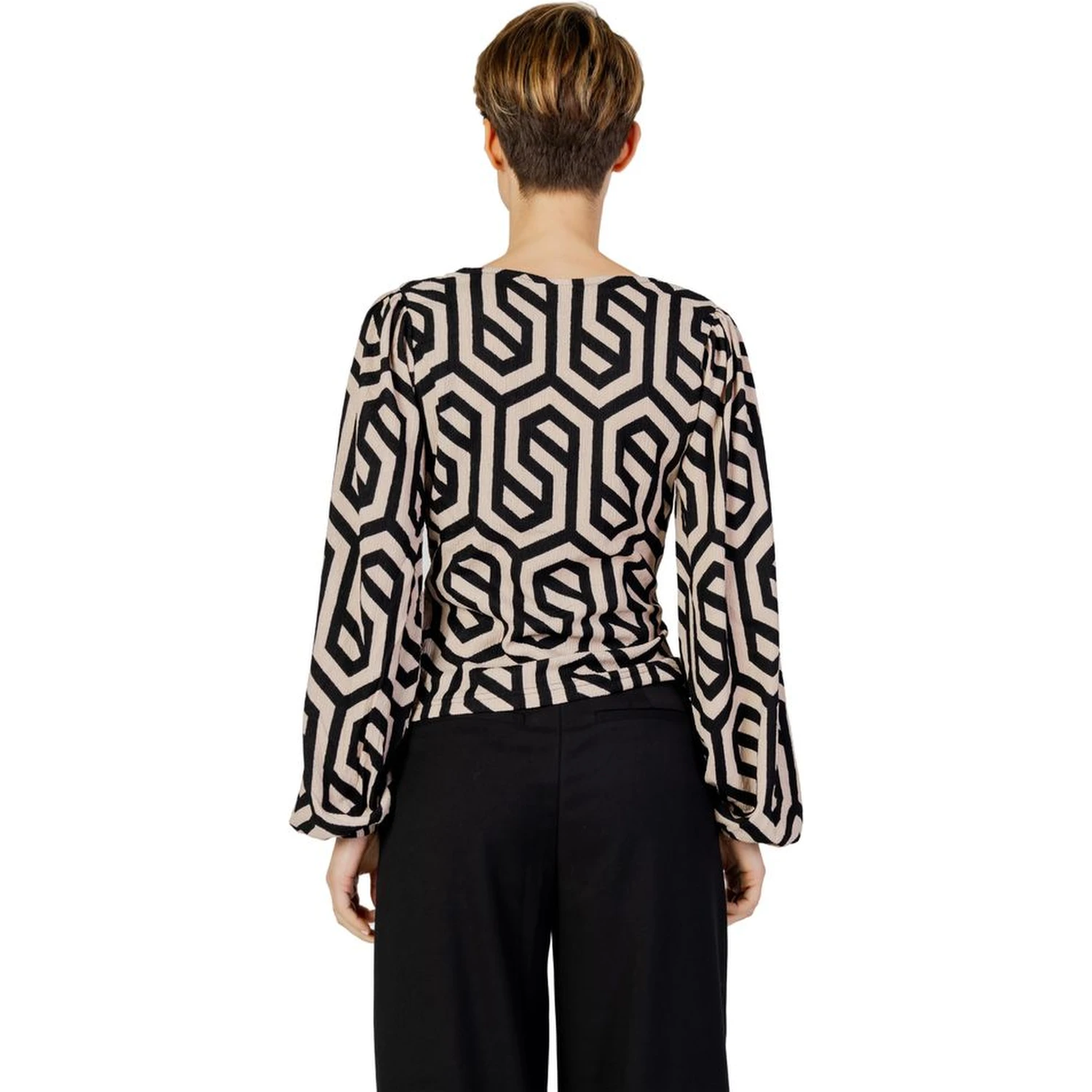 Beige Polyester Blouse
