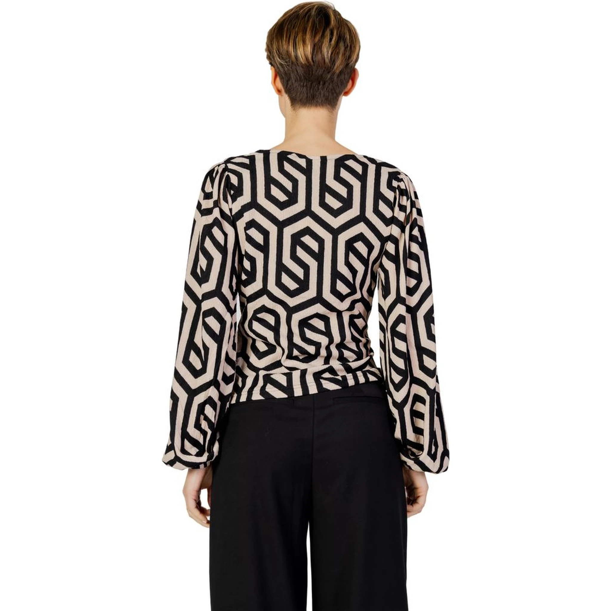 Beige Polyester Blouse