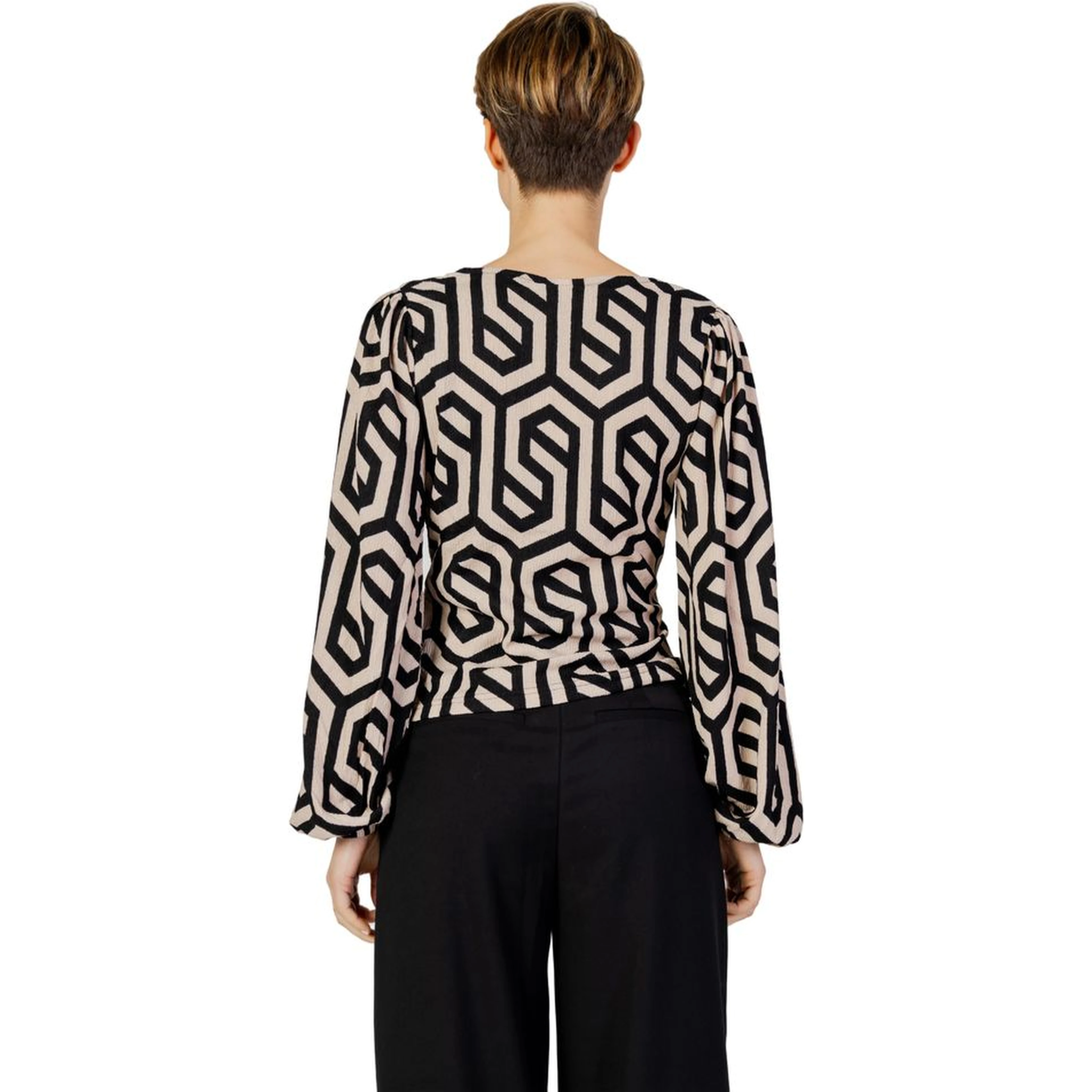 Beige Polyester Blouse