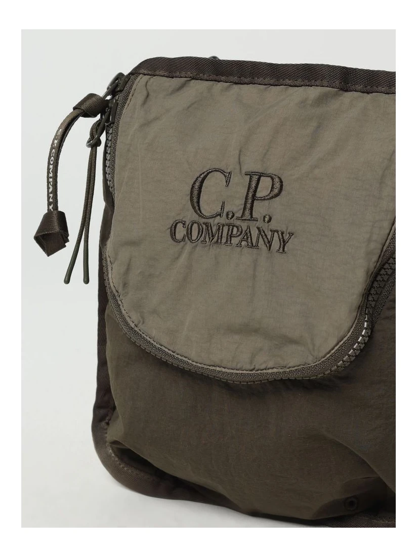 Bicolor Nylon Crossbody Bag