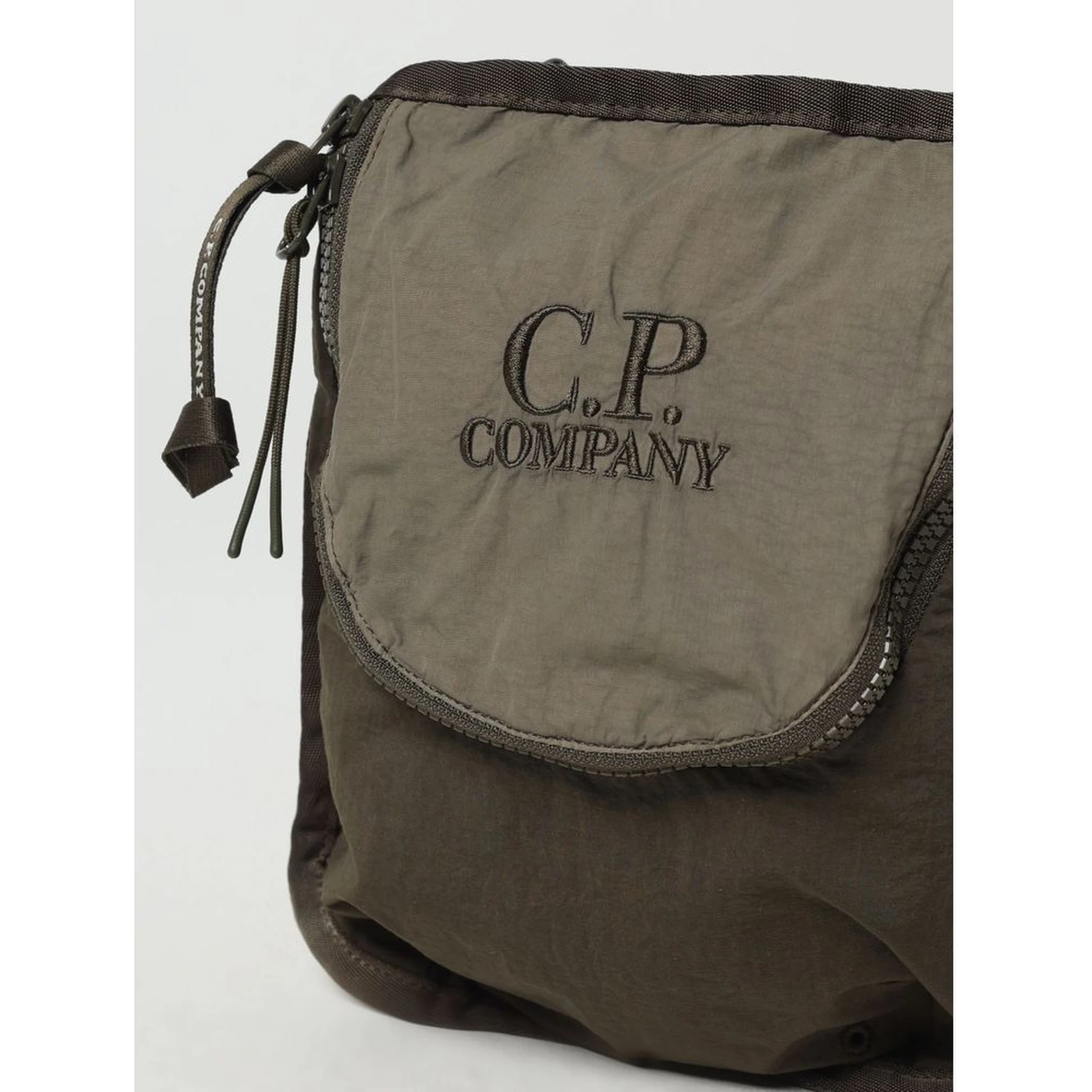 Bicolor Nylon Crossbody Bag