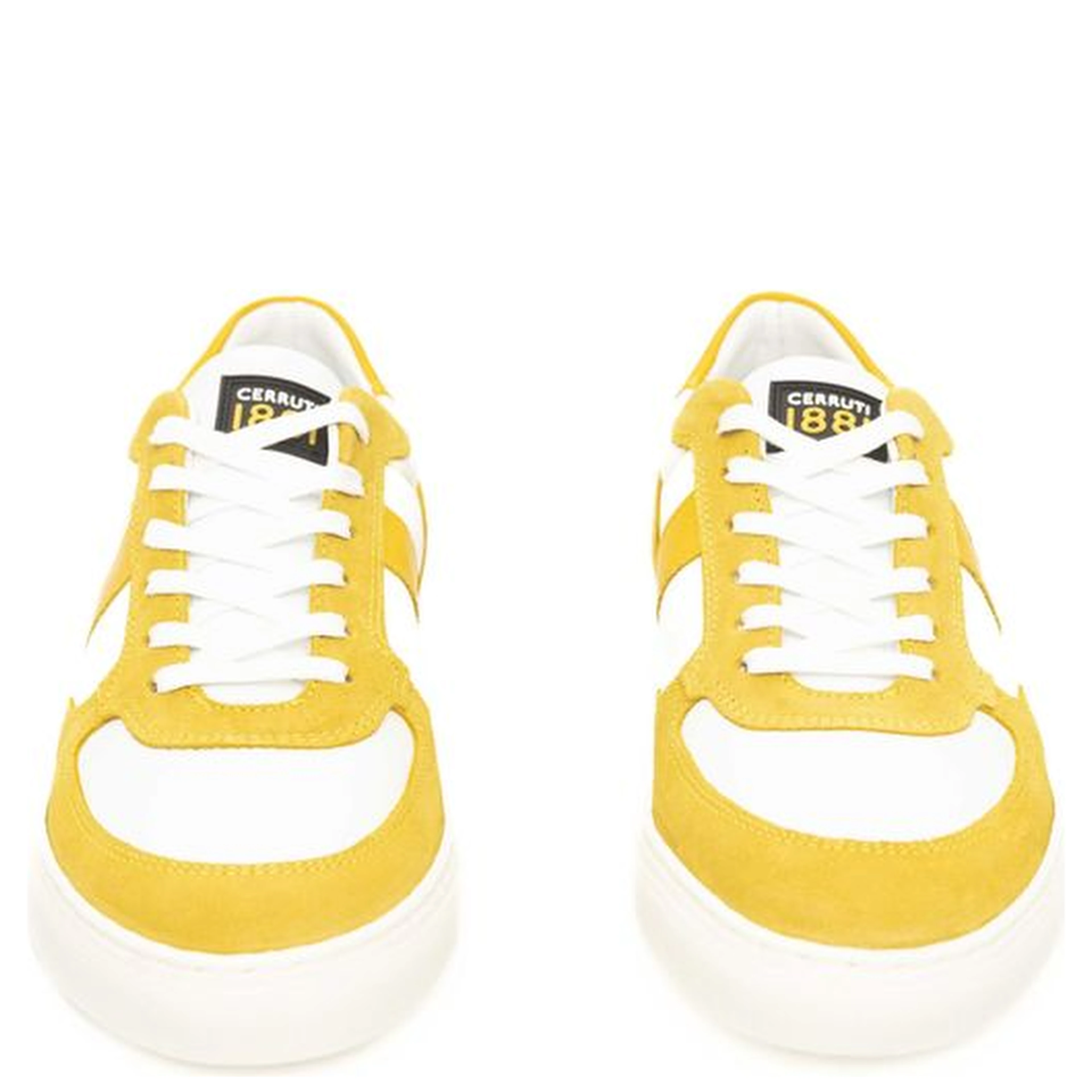 Yellow Cowhide Men Sneaker
