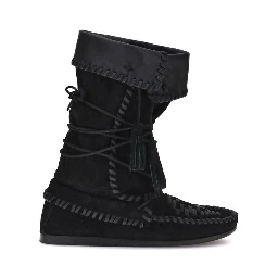 Brown Calf Leather Bos Taurus Lace-Up Boots