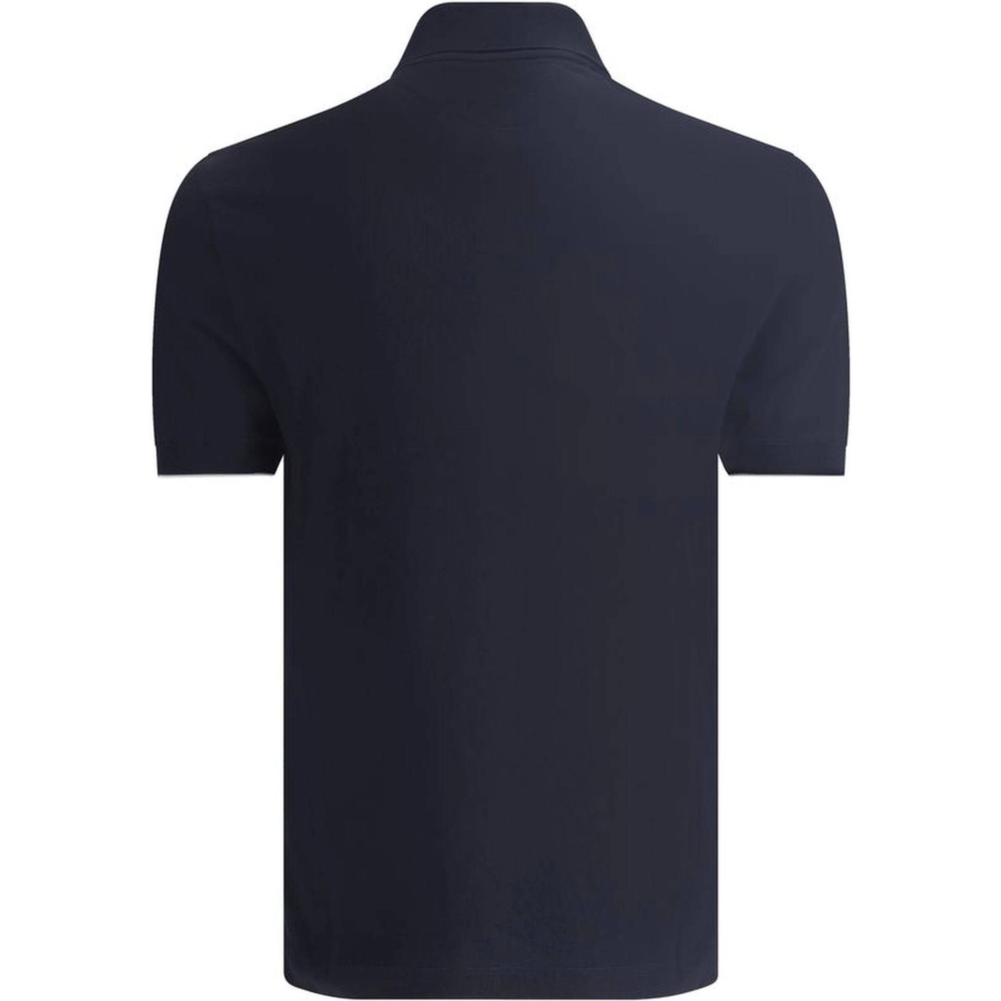 Blue Cotton Polo Shirt