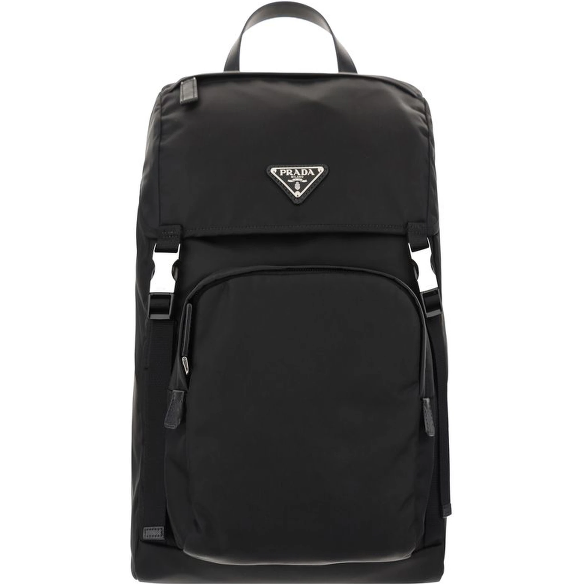 Black Recycled Polyamide Backpack
