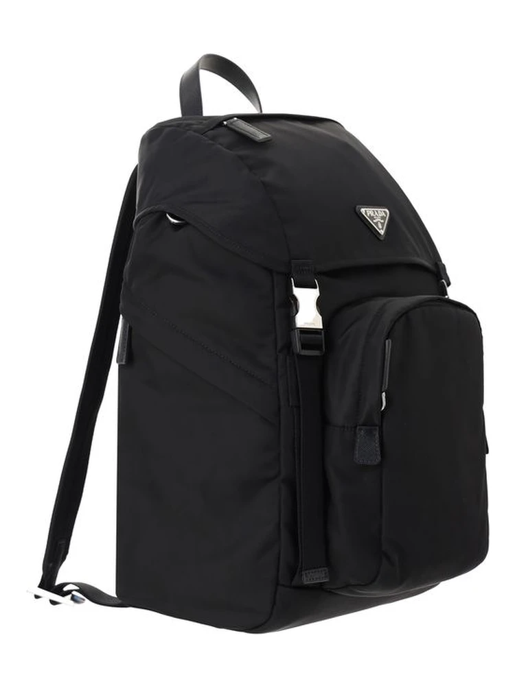 Black Recycled Polyamide Backpack alternative