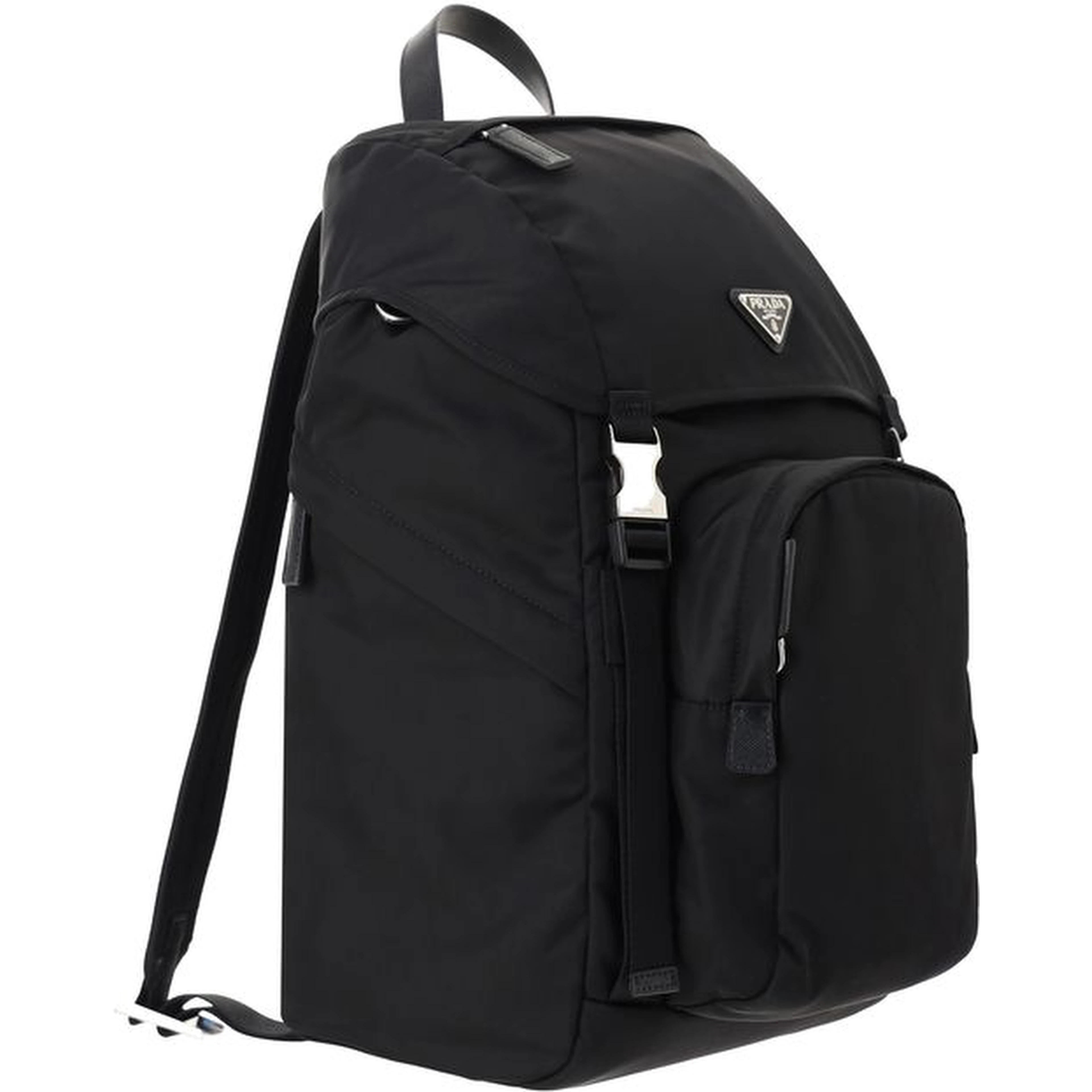 Black Recycled Polyamide Backpack