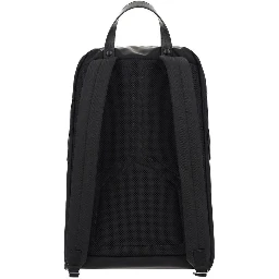 Black Recycled Polyamide Backpack