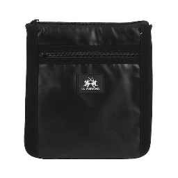 Black Polyethylene Crossbody Bag
