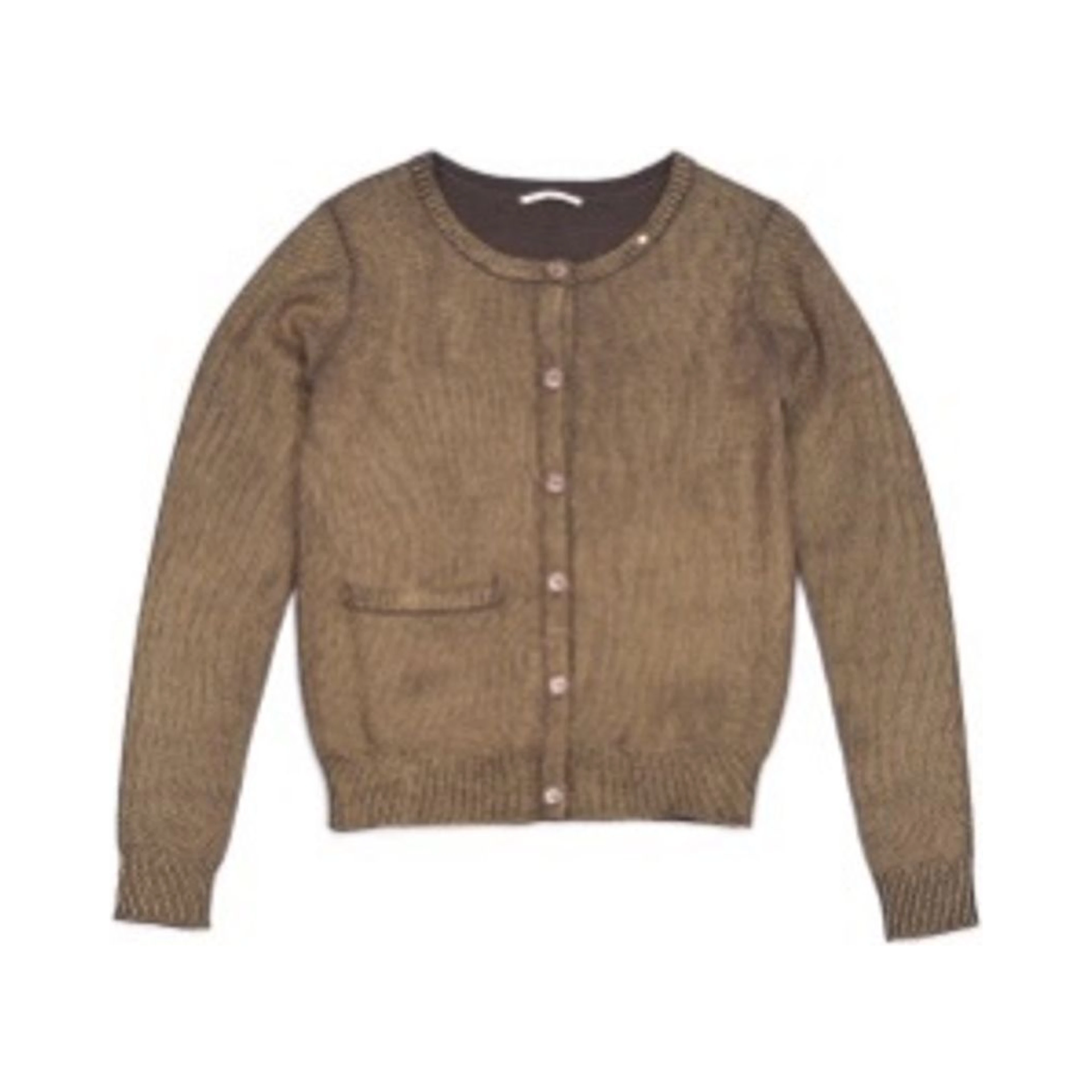 Brown Wool Cardigan
