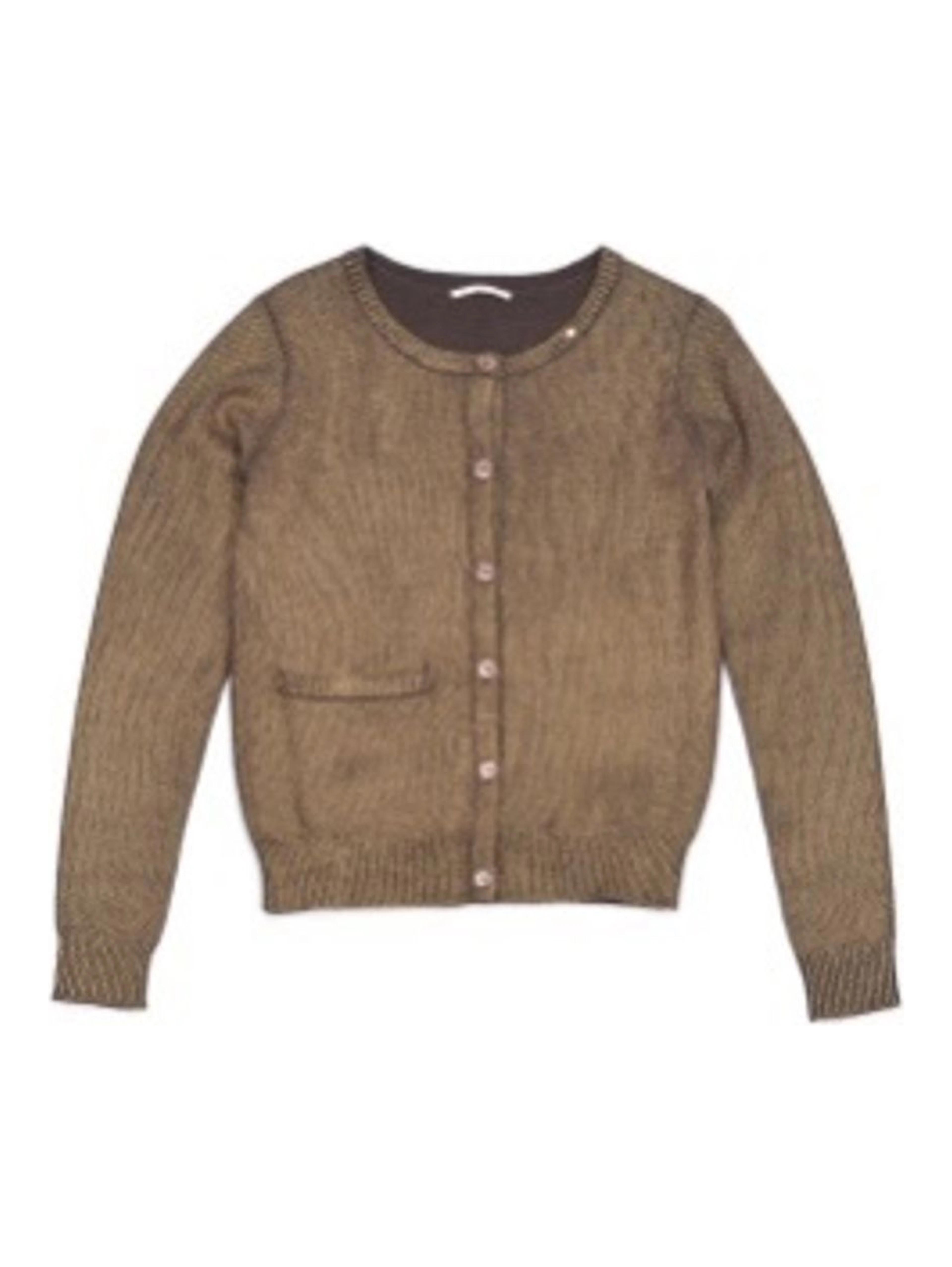 Brown Wool Cardigan