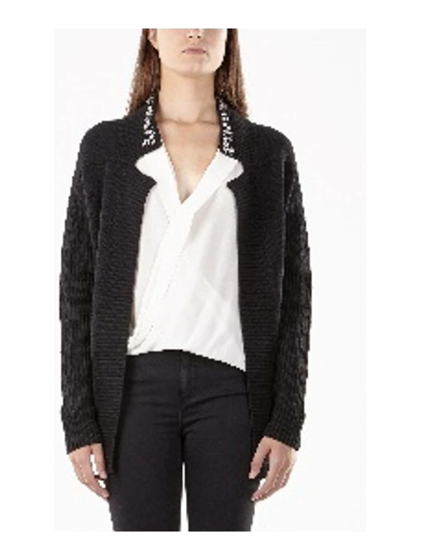 Black Viscose Cardigan