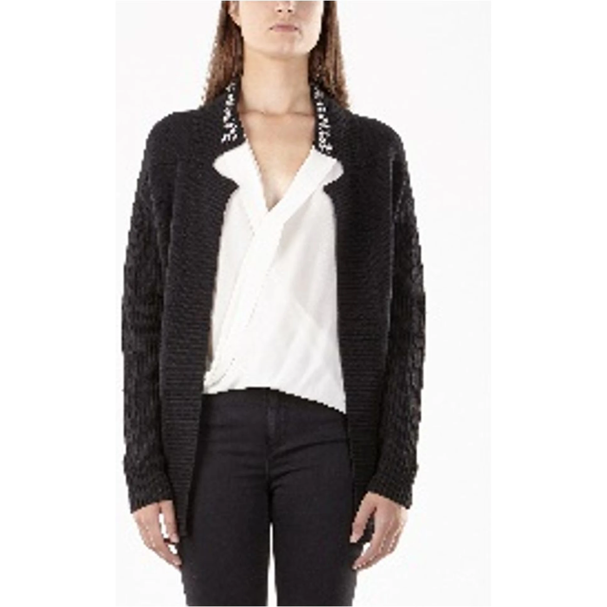 Black Viscose Cardigan