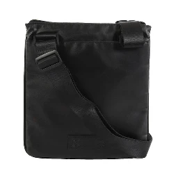 Black Polyethylene Crossbody Bag