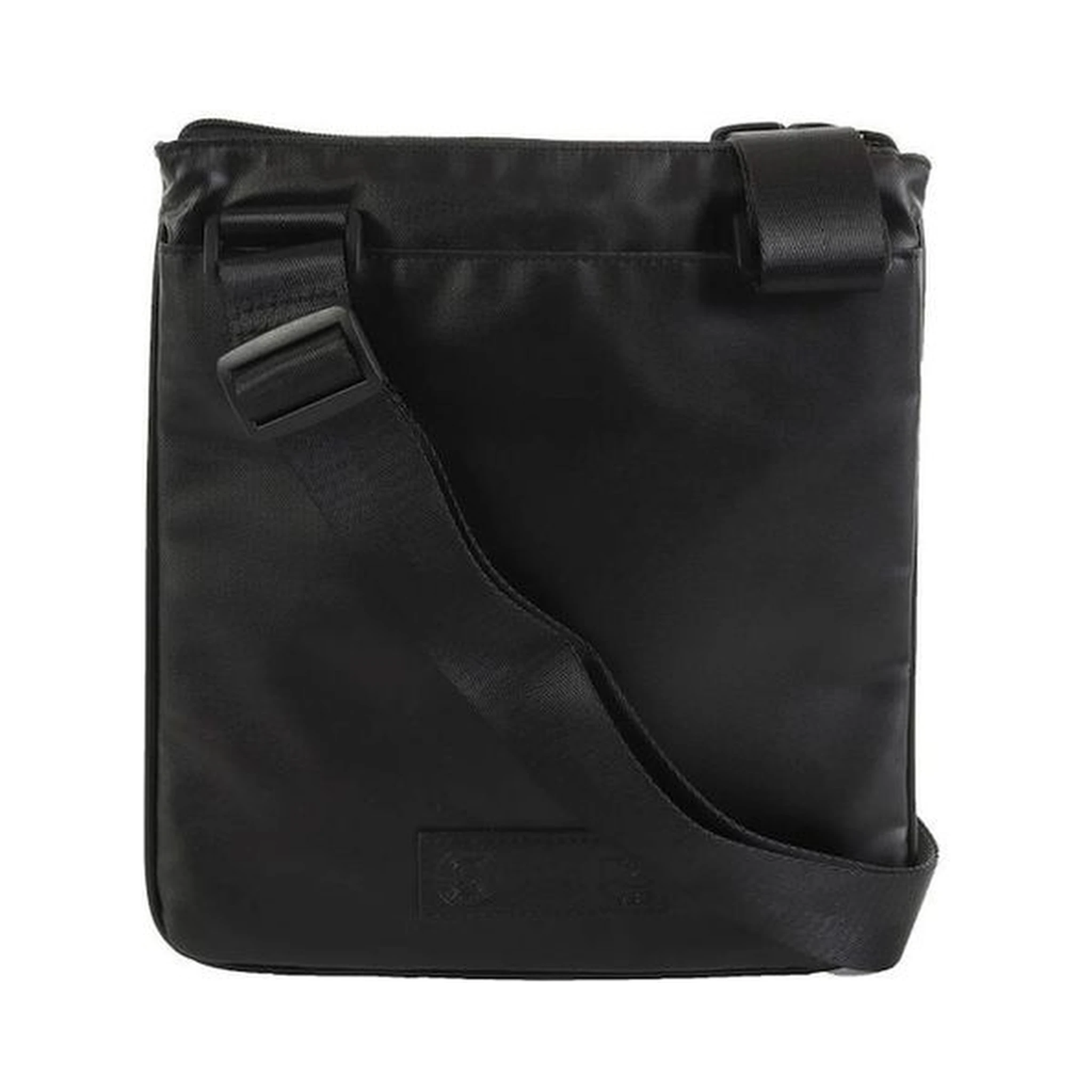 Black Polyethylene Crossbody Bag