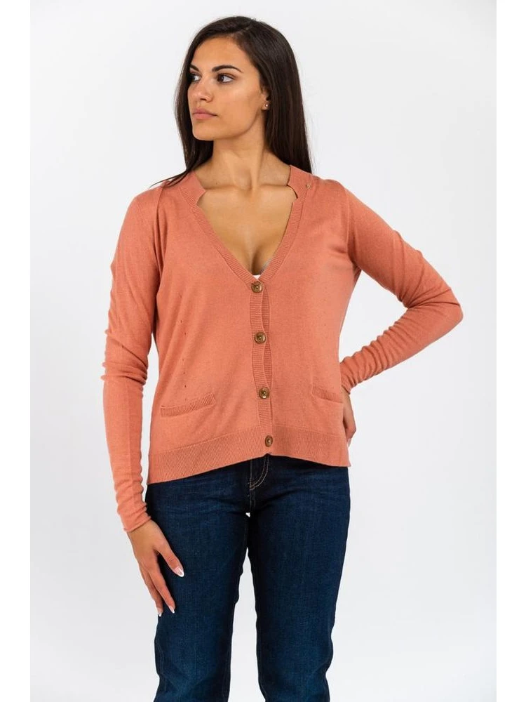 Pink Viscose Cardigan