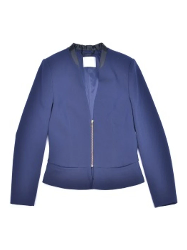 Gray Polyester Blazer