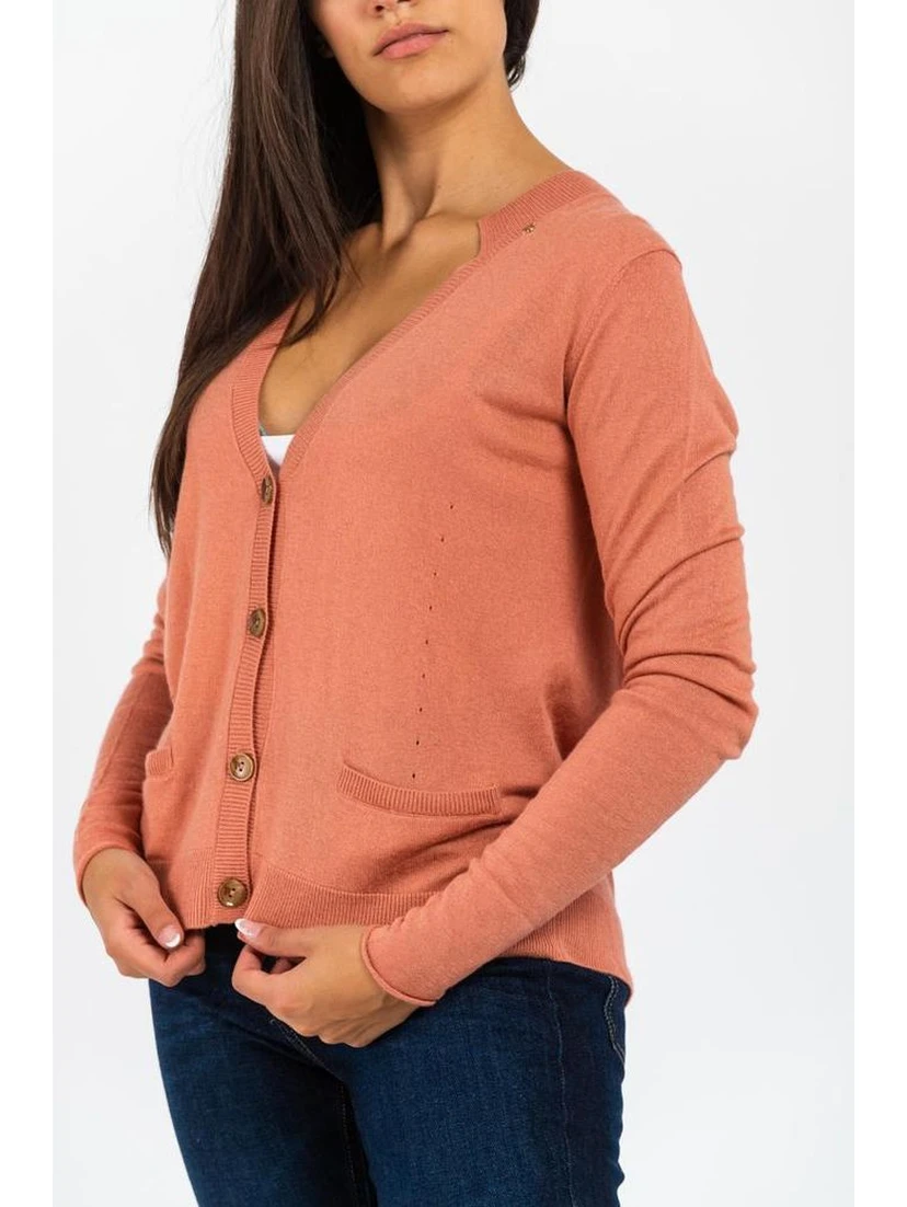 Pink Viscose Cardigan