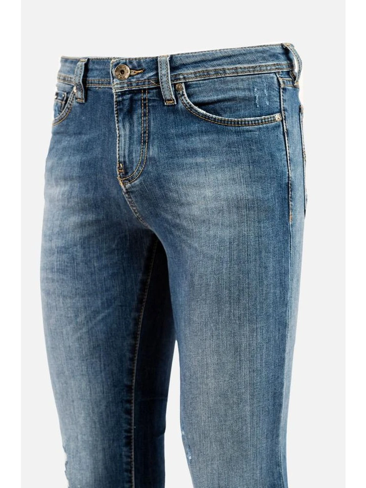 Blue Cotton Straight-Leg Jeans alternative