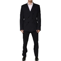 Blue MARTINI Double Breasted 2 Piece Suit