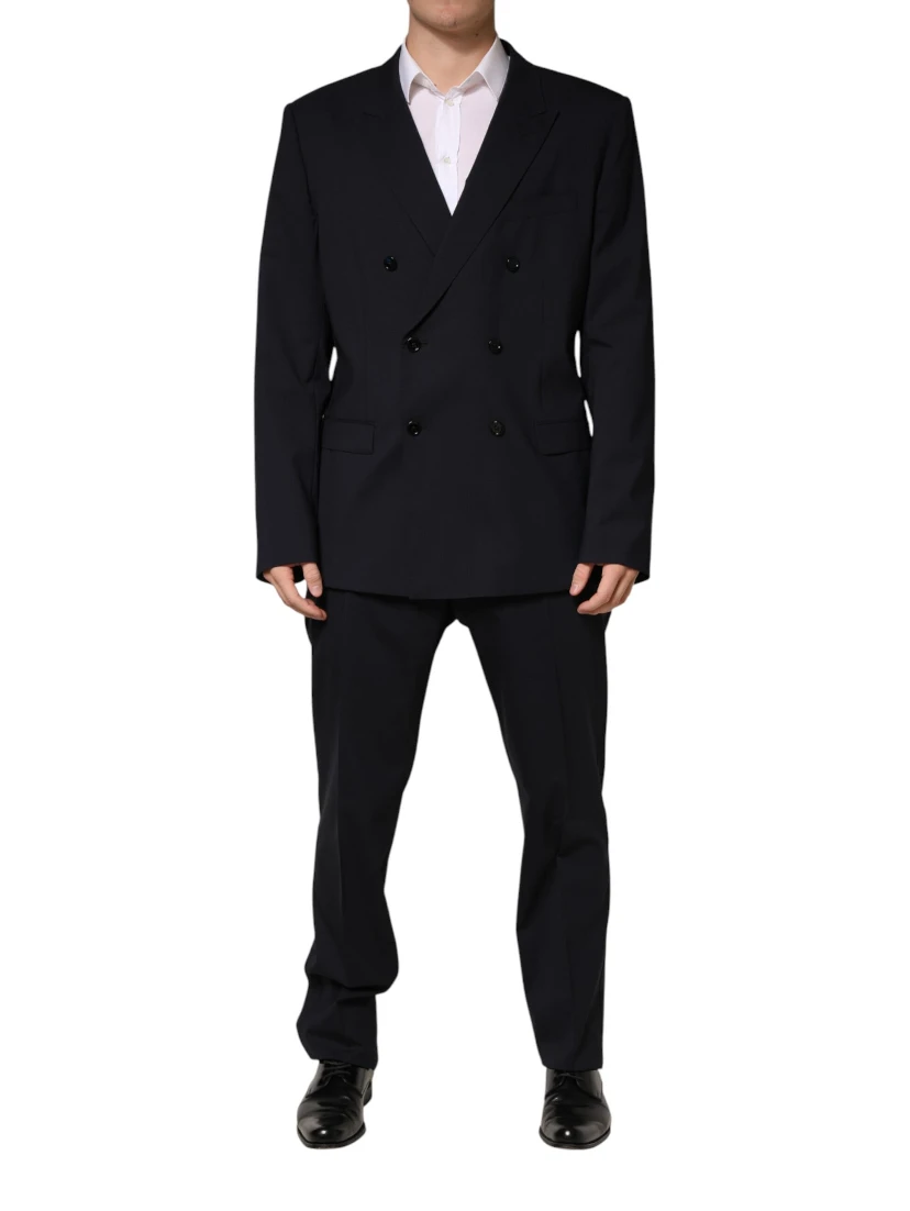 Blue MARTINI Double Breasted 2 Piece Suit