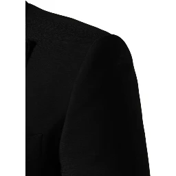 Black Wool Single Breasted 3 Piece Men Suit