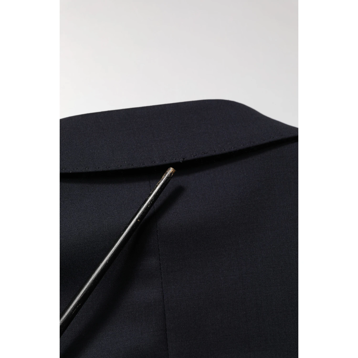 Blue Wool Double Breasted 2 Piece Men Suit