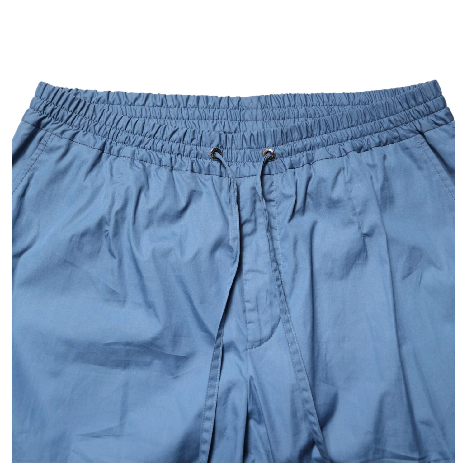 Blue Cotton Double Breasted 2 Piece  Suit