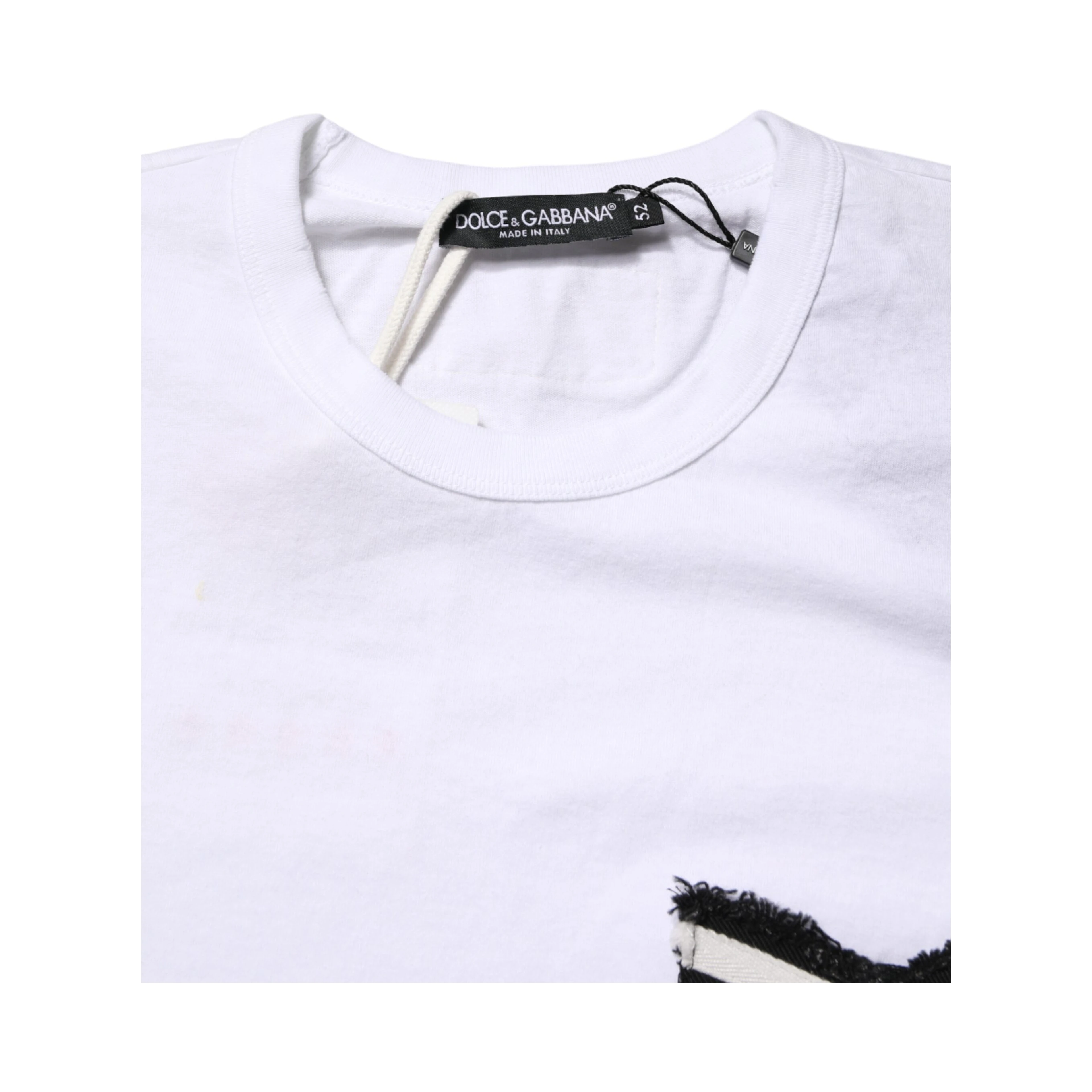 White Stripes Cotton Crew Neck Tee  T-shirt