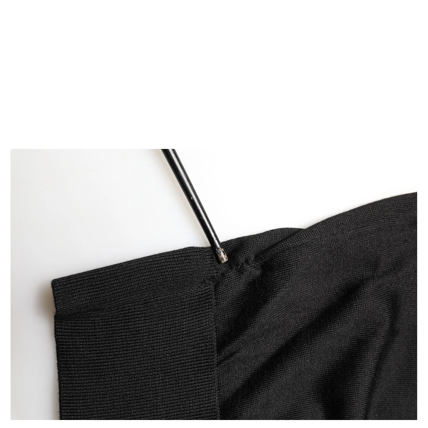Black Silk Collared Short Sleeve Polo  T-shirt