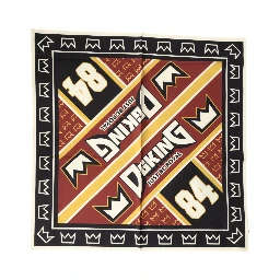 Multicolor DG King Square Foulard Men 50.5cm x 50cm Scarf