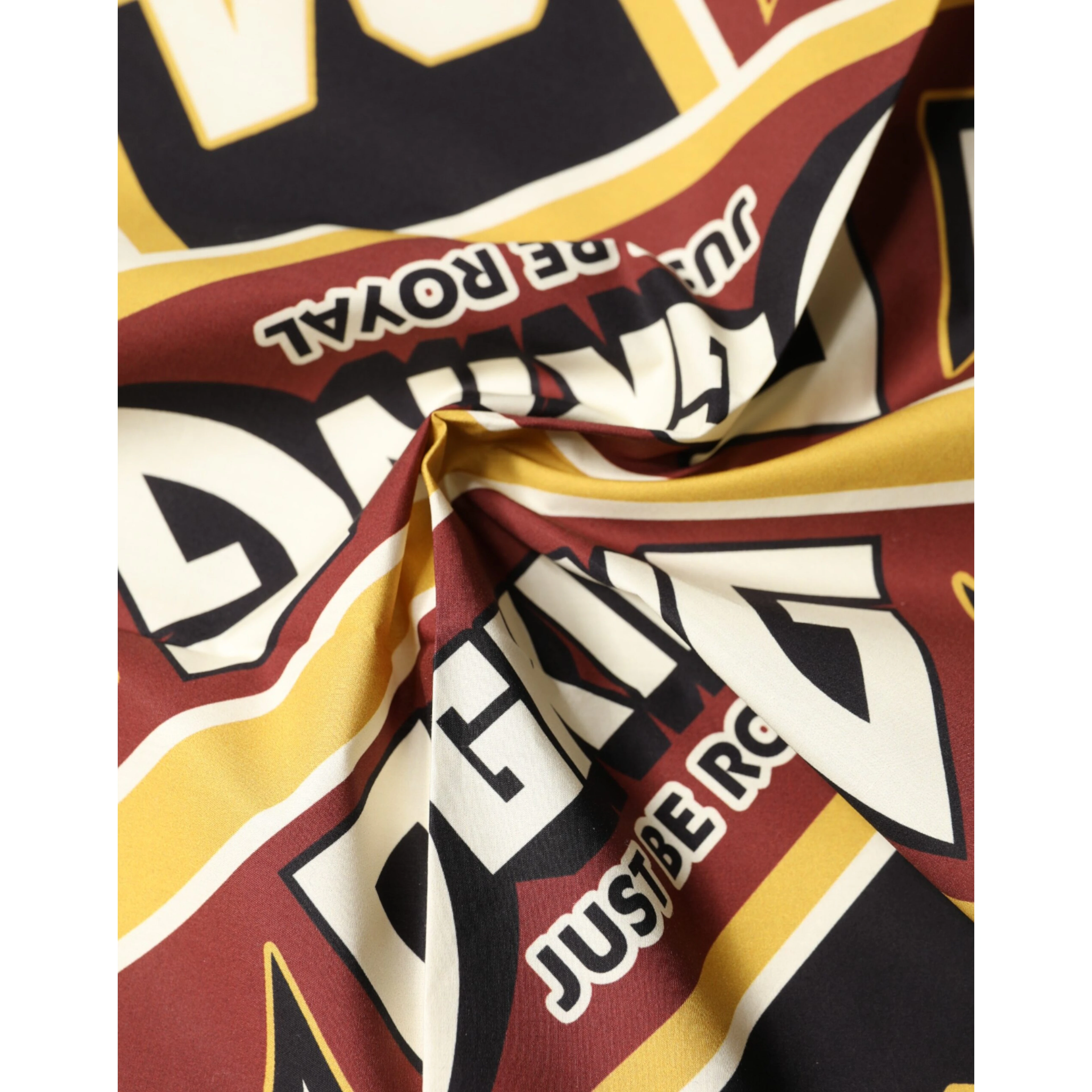 Multicolor DG King Square Foulard Men 50.5cm x 50cm Scarf