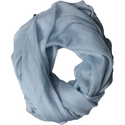 Light Blue Silk Stole Neck Wrap Shawl 200cm x 130cm Scarf