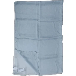 Light Blue Silk Stole Neck Wrap Shawl 200cm x 130cm Scarf