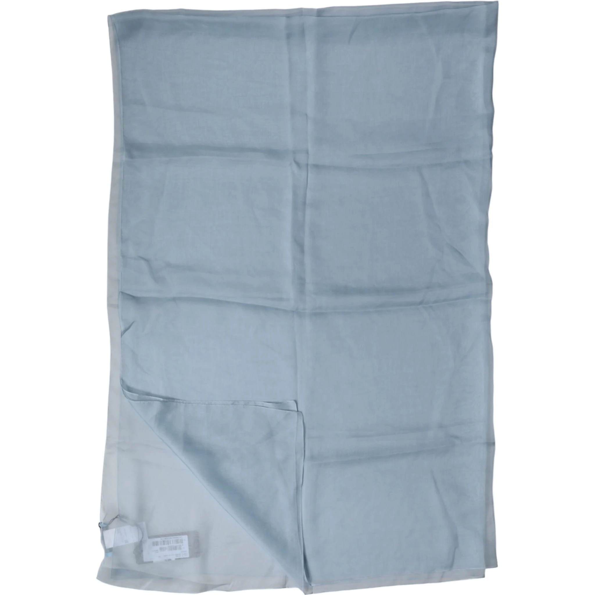 Light Blue Silk Stole Neck Wrap Shawl 200cm x 130cm Scarf