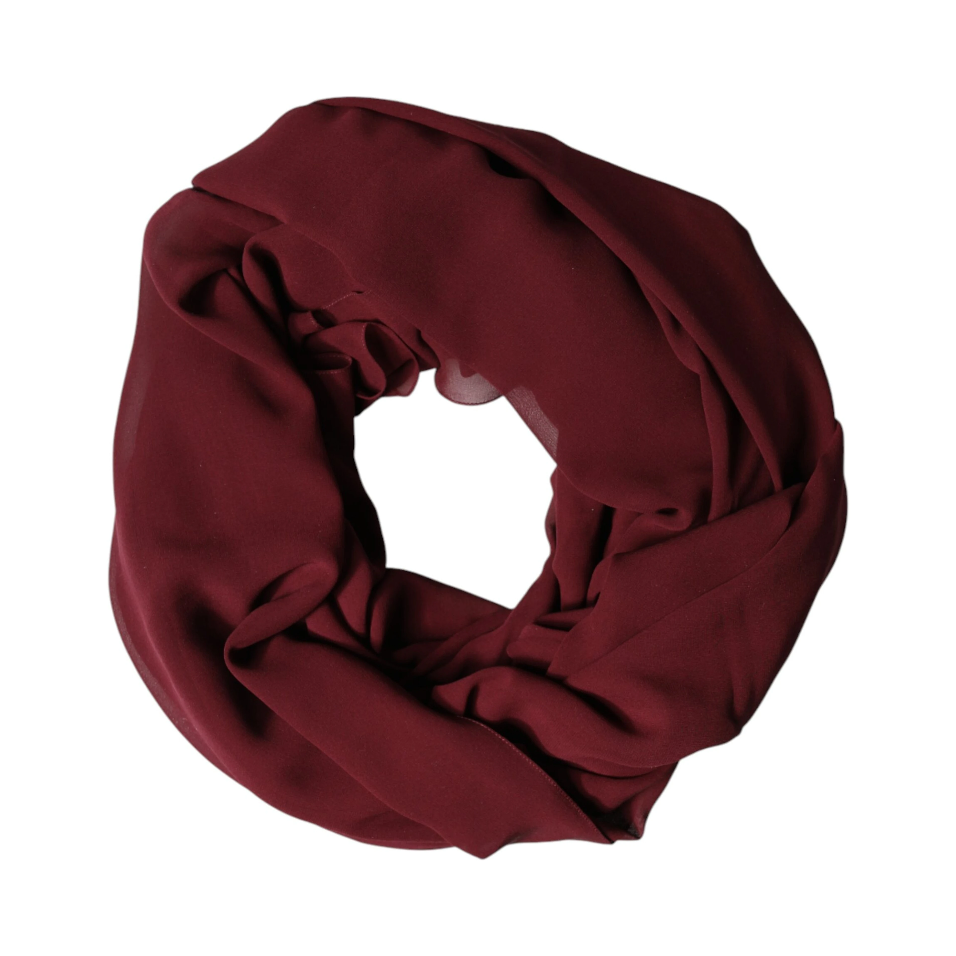 Maroon Silk Stole Neck Wrap Shawl Men 200cm x 130cm Scarf