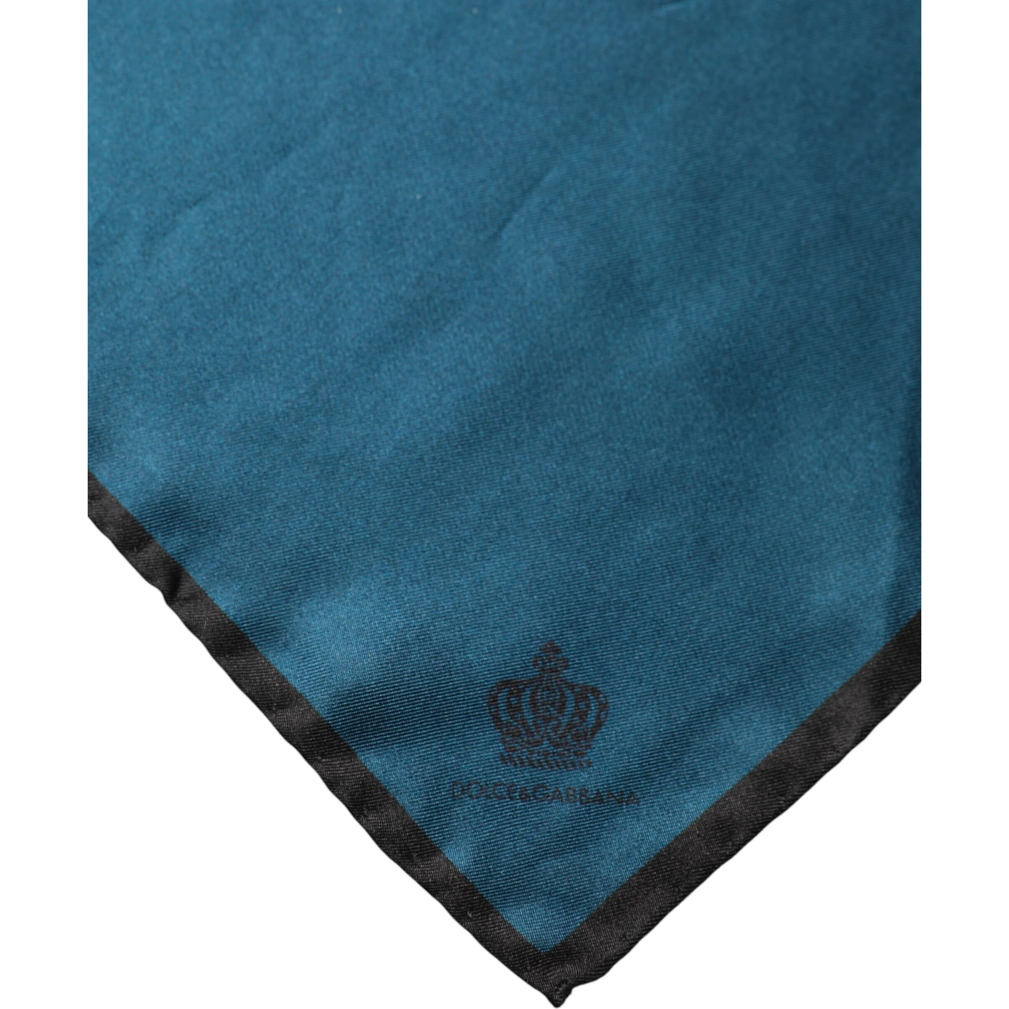 Blue Silk Square Pocket Handkerchief Scarf