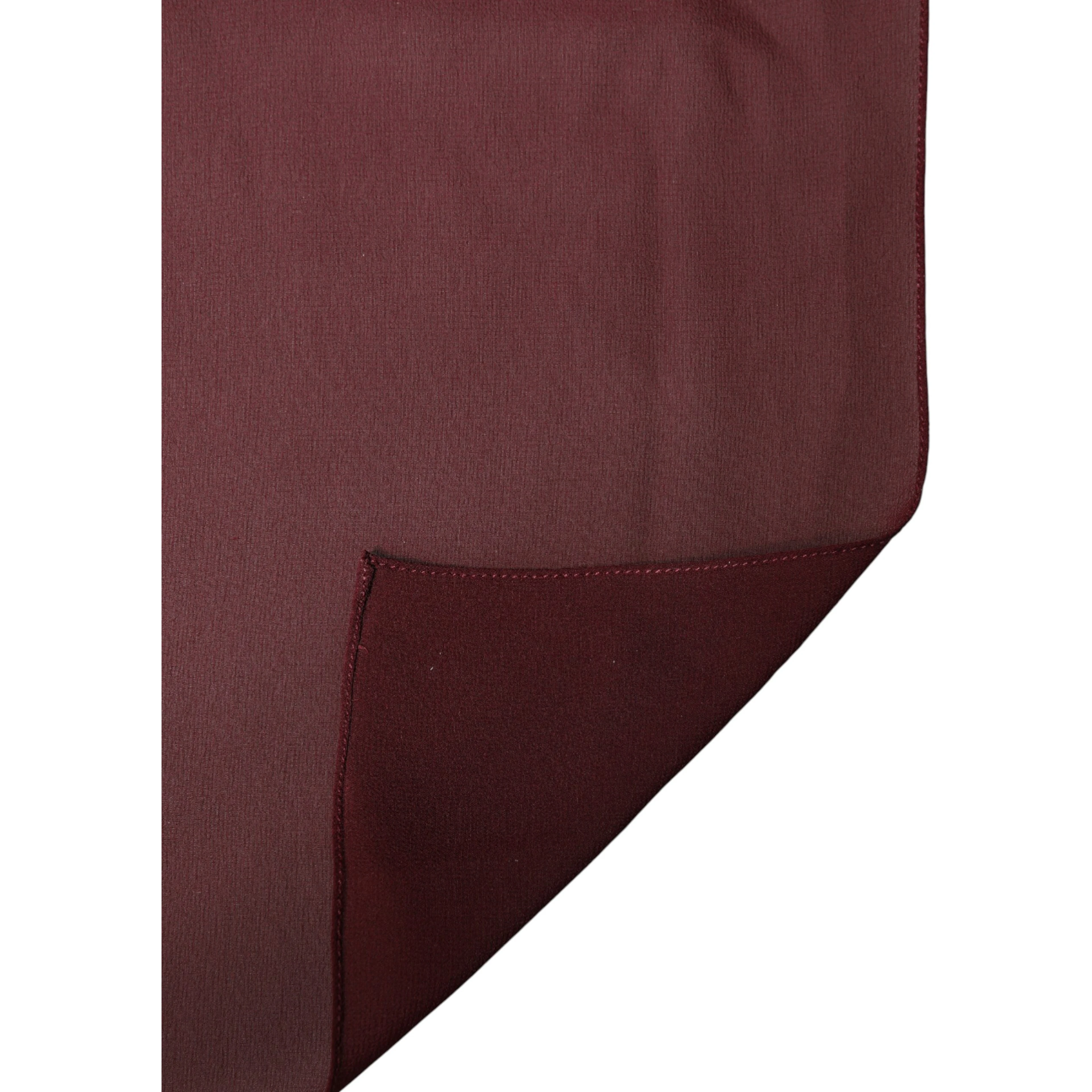 Maroon Silk Stole Neck Wrap Shawl Men 200cm x 130cm Scarf