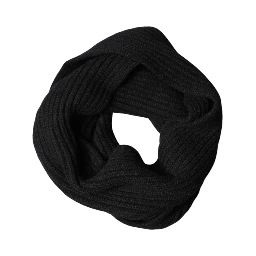 Black Cashmere Knit Neck Wrap Shawl 202cm x 26cm  Scarf