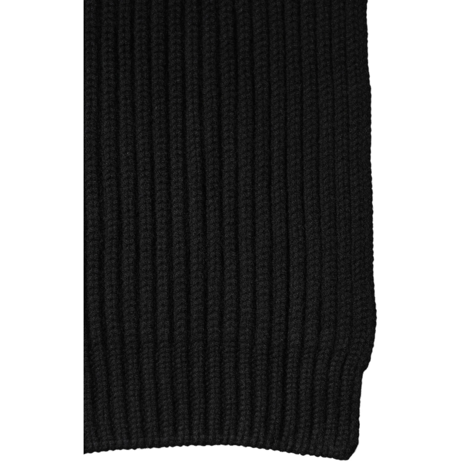 Black Cashmere Knit Neck Wrap Shawl 202cm x 26cm  Scarf