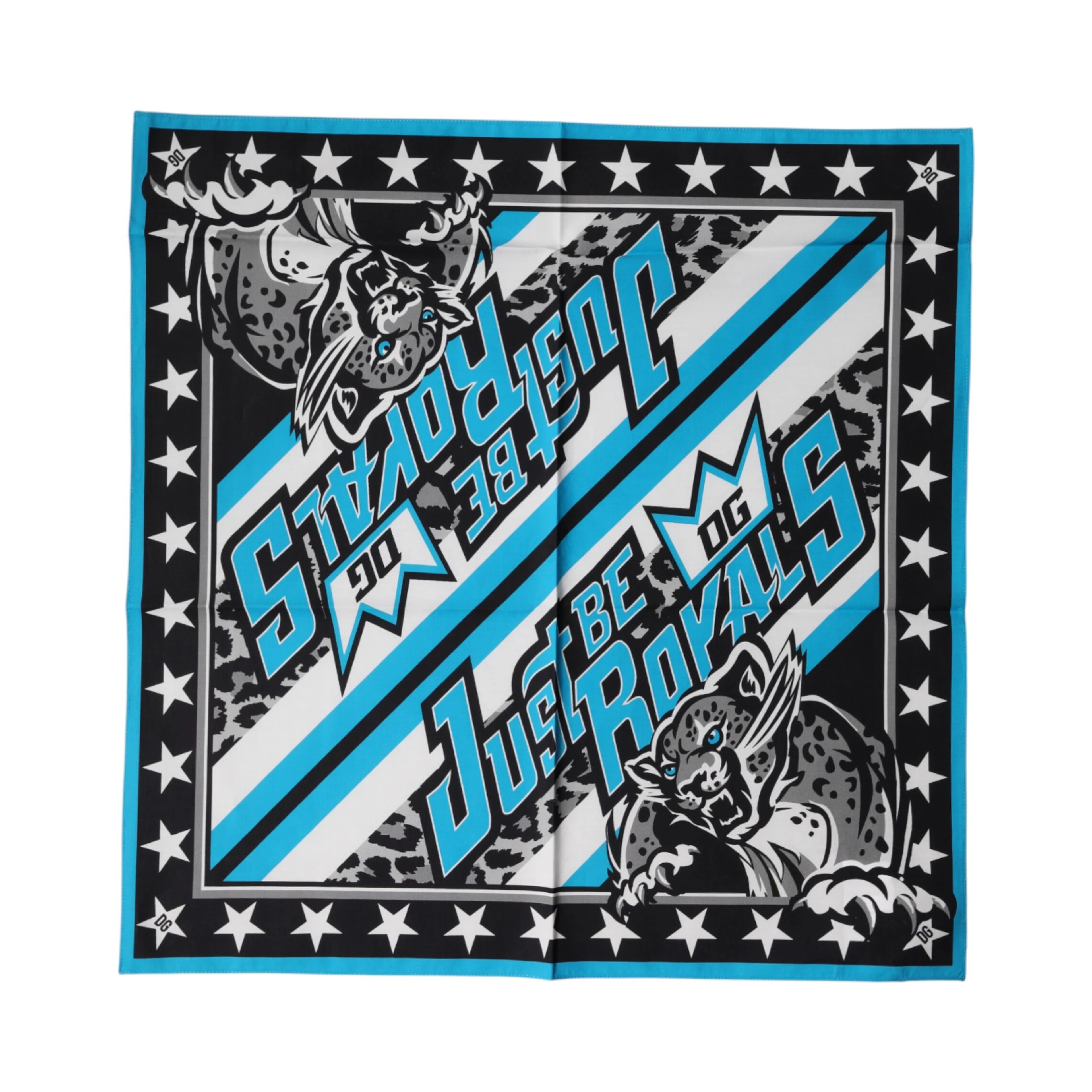 Multicolor DG Royals Square Foulard 51.5cm x 51cm Scarf