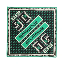 Multicolor #DGRoyals Square Foulard 50.5cm x 50cm Scarf