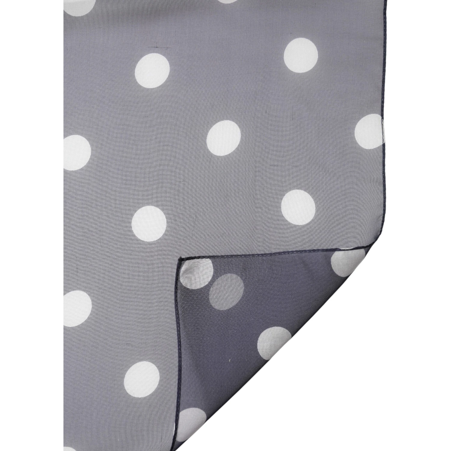 Blue Polka Dot Silk Neck Wrap Shawl 205cm x 132cm Scarf