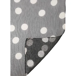 Black Polka Dot Silk Neck Wrap Shawl 205cm x 137cm Scarf