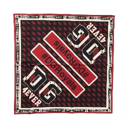 Multicolor #DGRoyals Square Foulard 50cm x 49.5cm Scarf