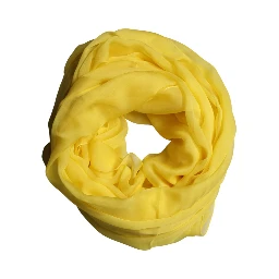 Yellow Silk Stole Neck Wrap Shawl Men 200cm x 130cm Scarf