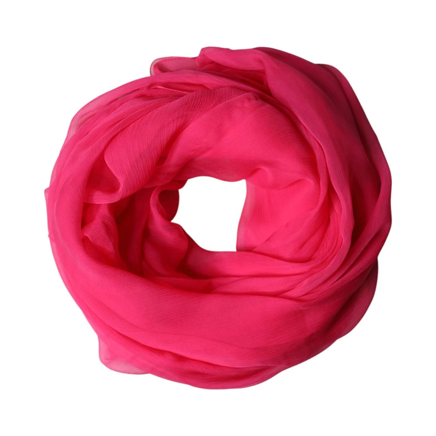Pink Silk Stole Neck Wrap Shawl Men 174cm x 128.5cm Scarf